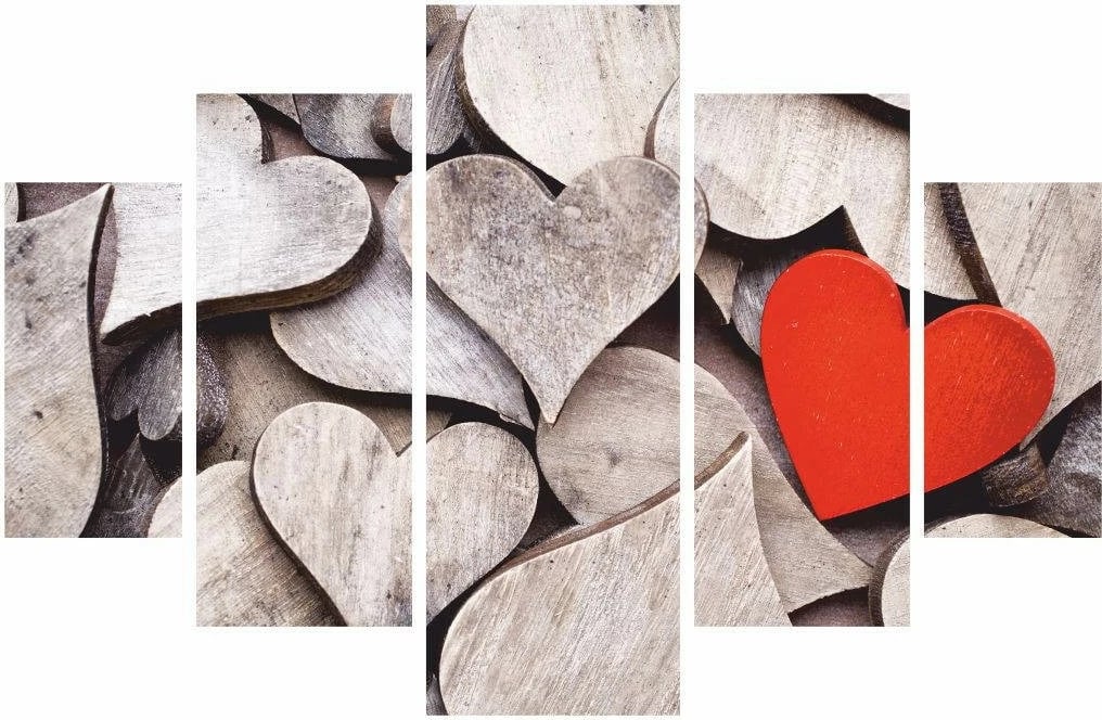 Pikturë dekorative MDF, 5 pjesë, shumëngjyrëshe, Wallity, 100x60cm