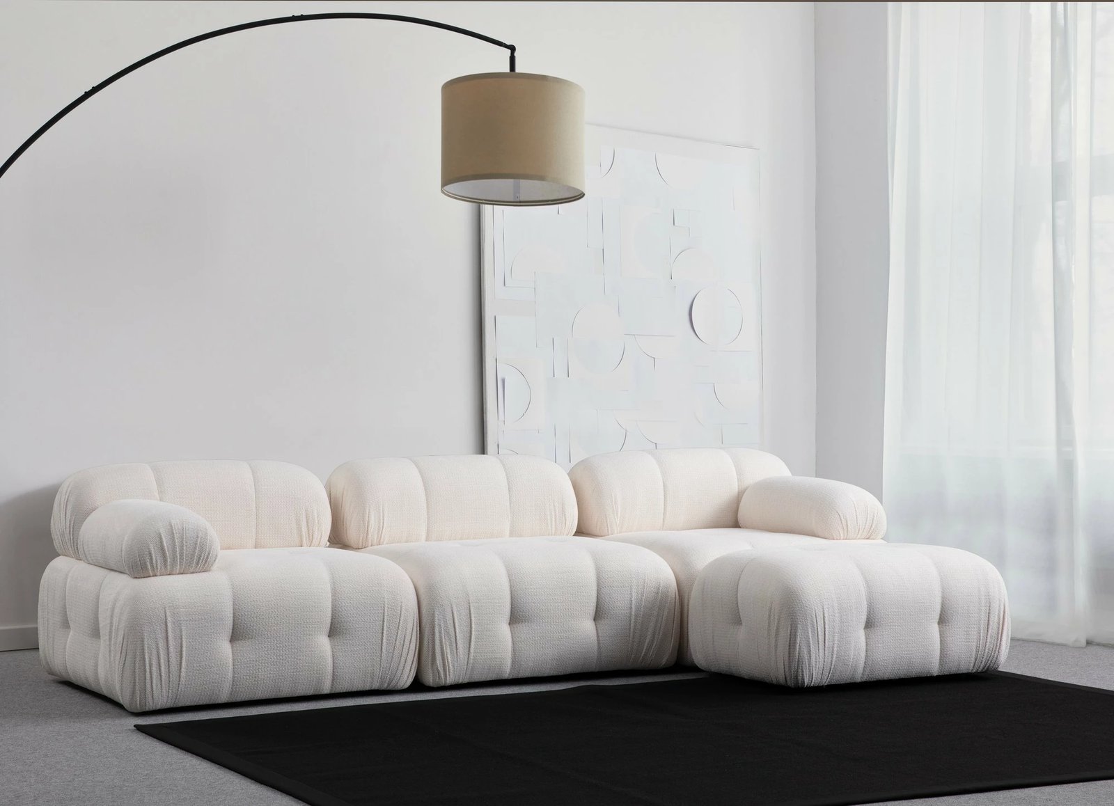 Këndare Atelier del Sofa Petite 3, e bardhë