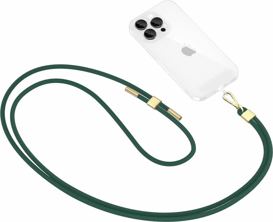 Rrip crossbody për celular Tech-Protect C2S, i gjelbër (olive), me 2 adapterë