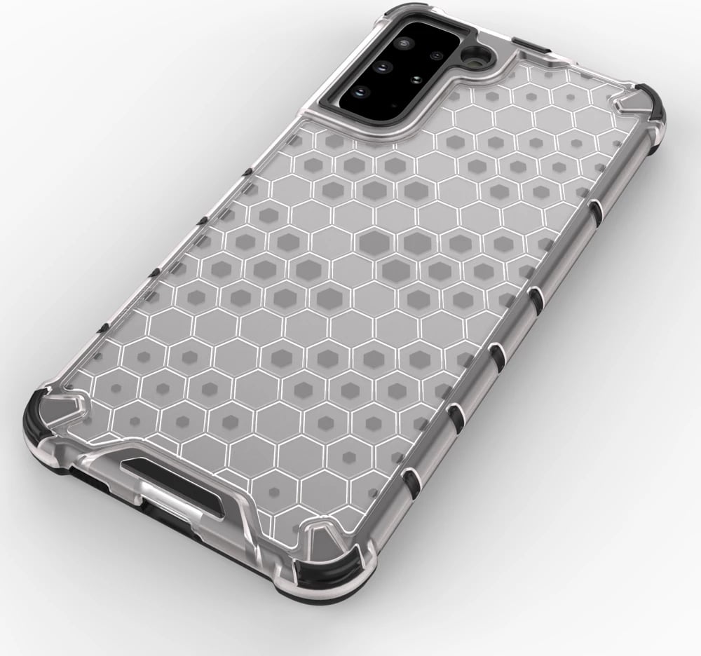 Mbështjellës Hurtel për Samsung Galaxy S22+, honeycomb, transparent