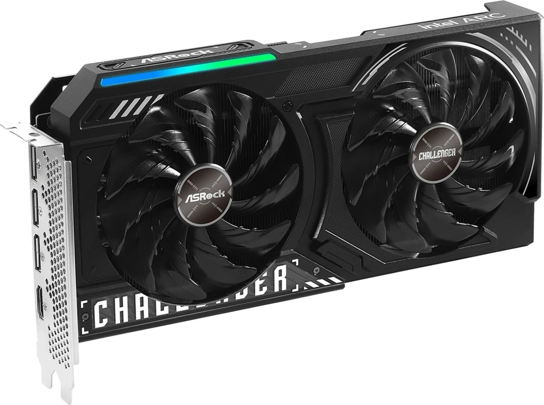 Kartelë grafike ASRock B580 Challenger 12G OC, Intel Arc B580, 12 GB GDDR6, Dy ventilatorë, E zezë