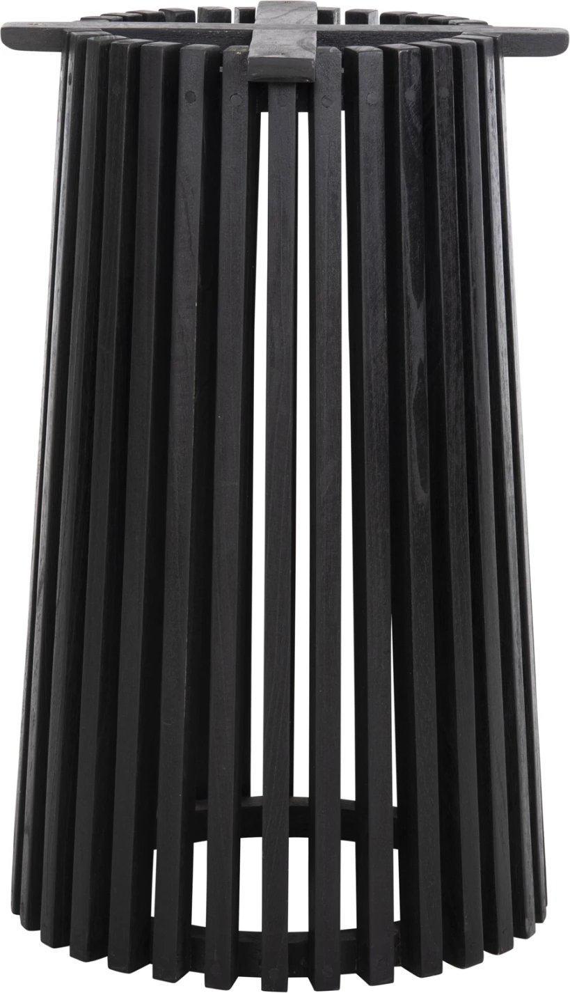 Baza e rrumbullakët për tavolinë FRANTZ FH9459.12, dru Mindi, ngjyrë e zezë, Φ60x74H cm