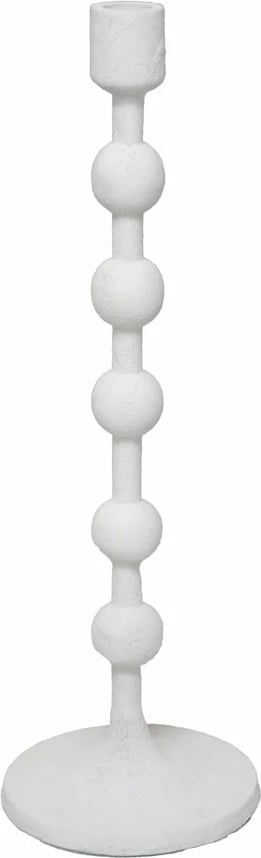 Mbajtës qirinjsh NATHEN, alumin i bardhë, 13x13x38cm