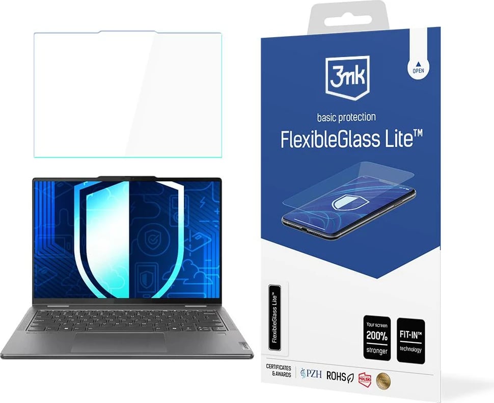 Xham hibrid mbrojtës 3mk FlexibleGlass Lite për Lenovo Yoga 7 2-in-1 14IML9, 14 inç