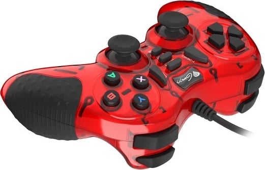 Gamepad Genesis Mangan 200, për PC, i zi me të kuqe