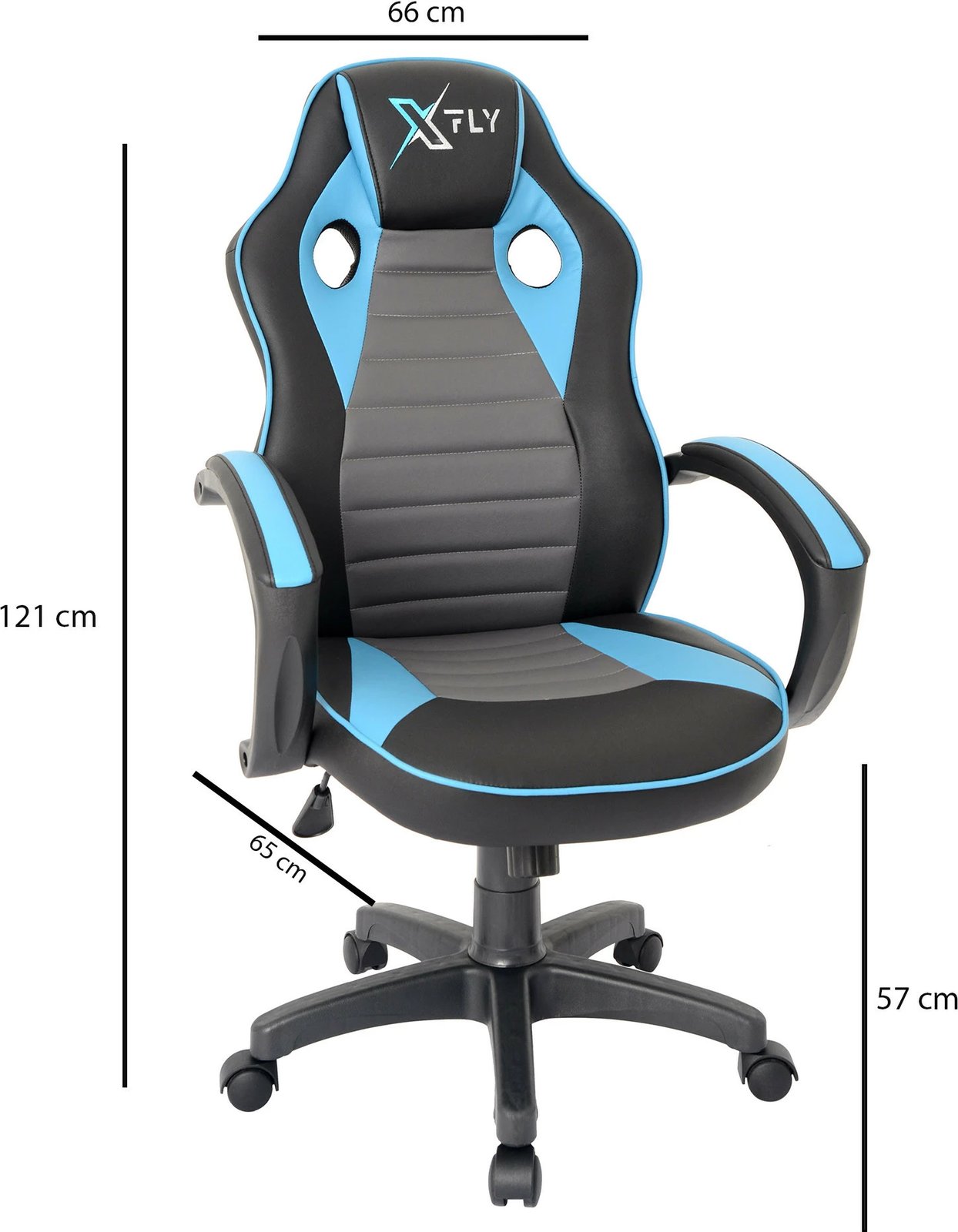 Karrige gaming Skye Decor, XFly, ngjyrë kaltër