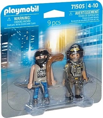 Set figurash Playmobil Duo Pack 71505, Njësia Speciale dhe Banditi, plastikë