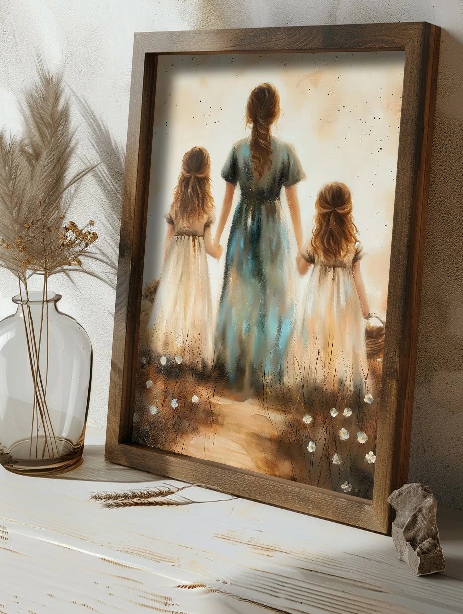 Pikturë dekorative me kornizë MDF, shumëngjyrëshe, GE223-L