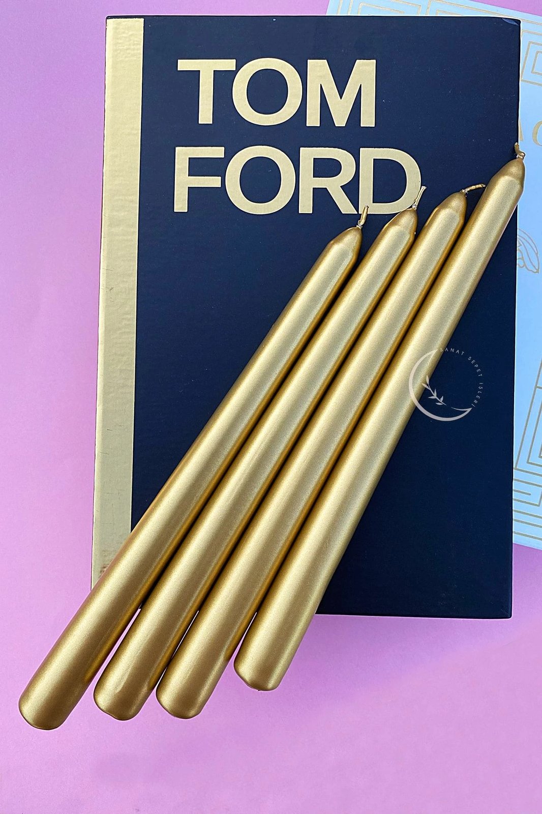 Set qirinjsh (4 copë), ngjyrë ari, Premium 4, Evila Originals