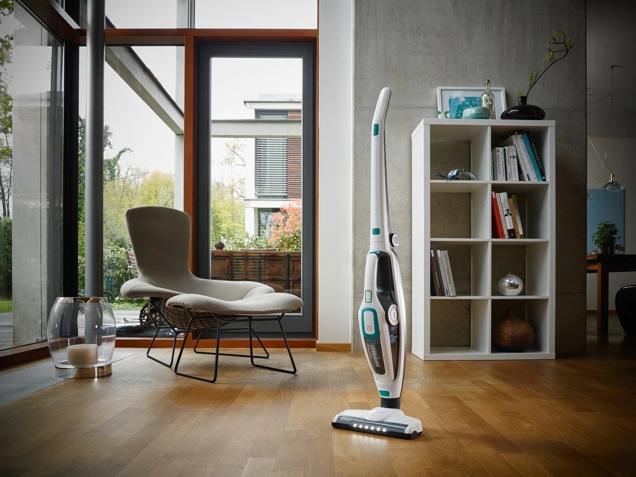 Fshesë elektrike pa kabllo Leifheit PowerVac 2in1, 20V, pa qese, bardhë/kaltër Fshesë elektrike pa kabllo Leifheit PowerVac 2in1, 20V, pa qese, bardhë/kaltër