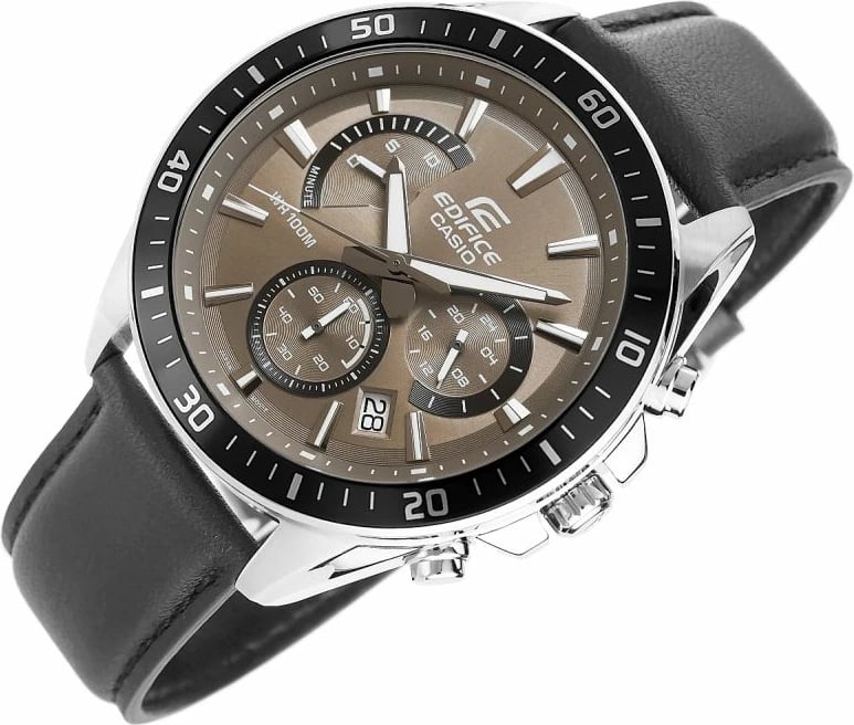 Orë dore për meshkuj Casio, e zezë