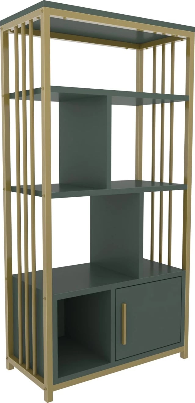 Raft librash Hanah Home, Valero, ngjyrë e gjelbër dhe ari