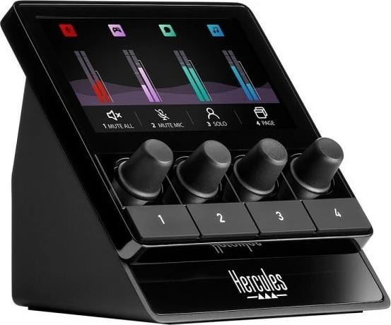 Kontrollues audio Hercules Stream 100, 4 butona, i zi
