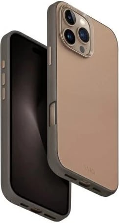 Mbështjellës UNIQ Lyden DS për iPhone 16 Pro Max 6.9", Magclick, kafe-gri/gri flinti