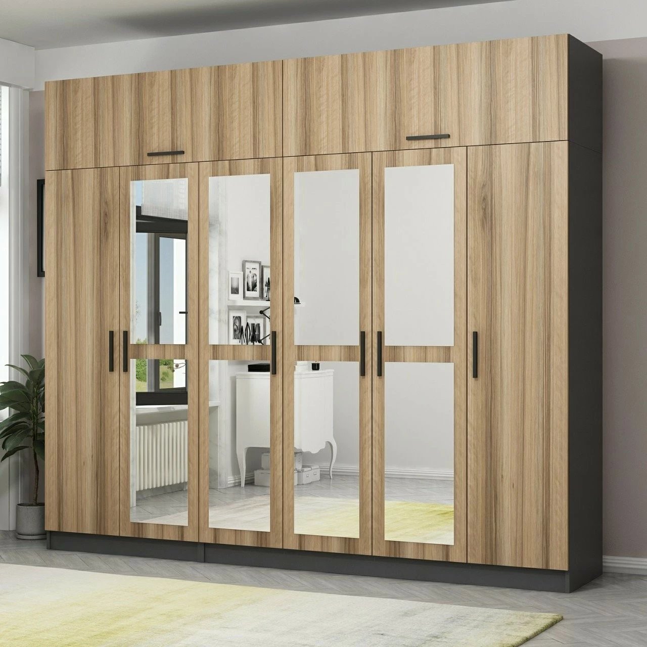 Dollap Skye Decor, ngjyrë arre, Kale - 5214