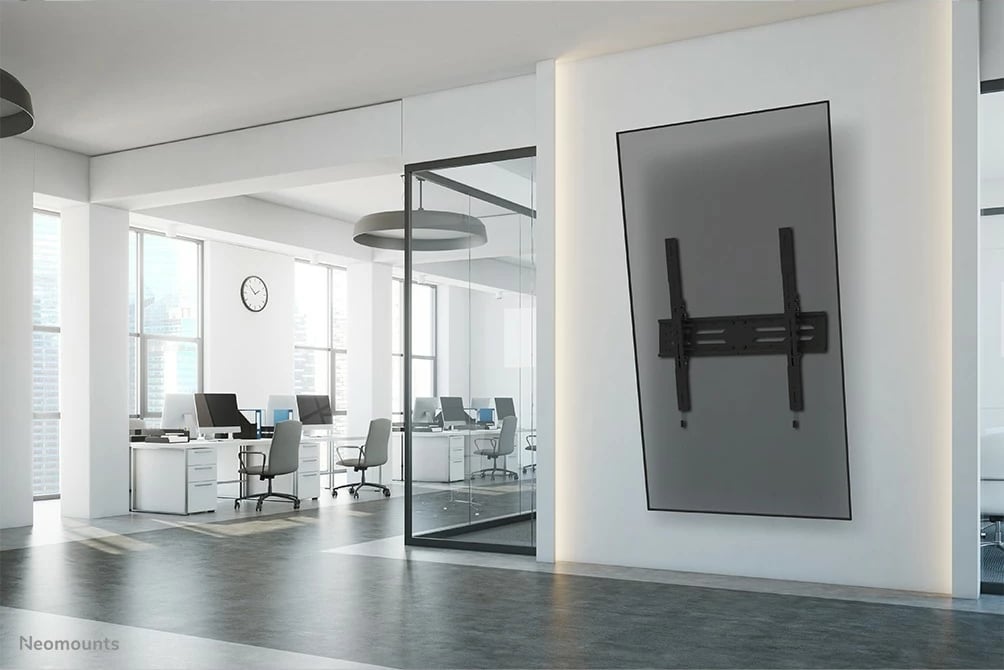 Mbajtës muri heavy duty Newstar WL35S-950BL19, për TV 55-110", i zi, rregullim lartësie e këndi, kapacitet 160 kg