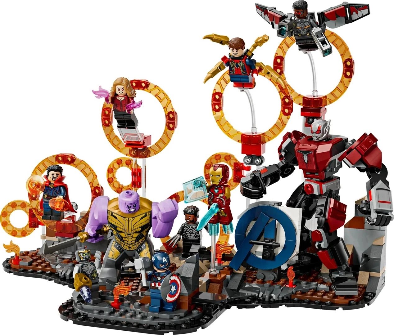 Set LEGO Marvel 76323 Avengers Endgame Final Battle, 621 pjesë