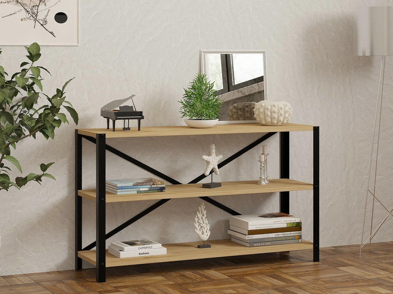 Raft librash Hanah Home, Derby, ngjyrë safir