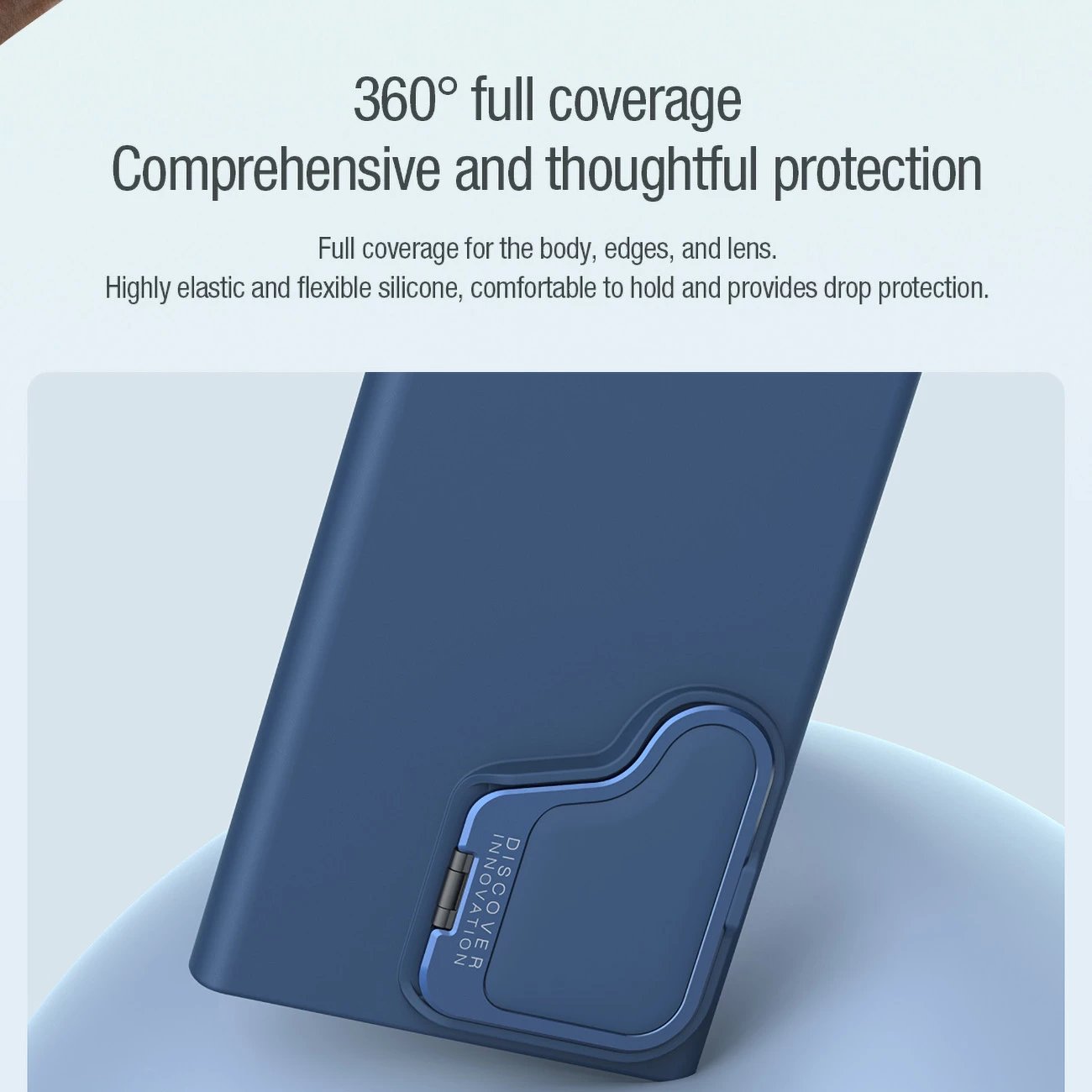 Mbështjellës silikon Nillkin CamShield Silky Prop për Samsung Galaxy S24 Ultra, i zi