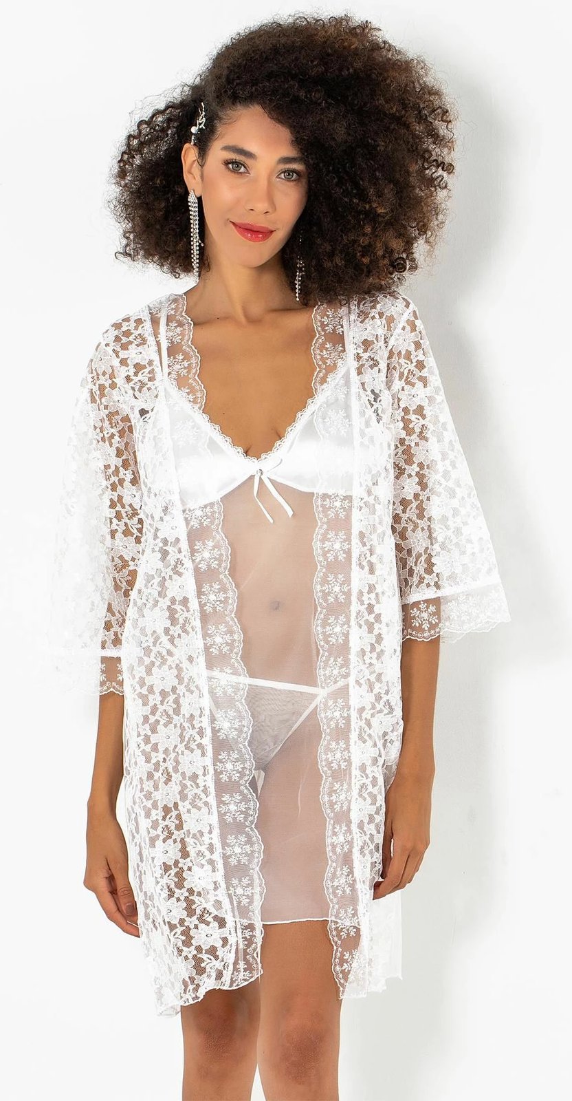 Set fustan nate me robdishan, i bardhë, Jumeon, 011-008010