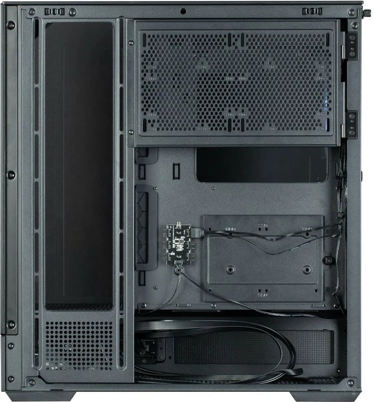 Kasë Zalman P40 Prism Midi Tower, ARGB, xham i temperuar, e zezë
