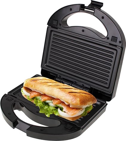 Aparat sandviçi/grilli/wafflesh 3‑në‑1, Mesko, MS 3045, 750–1000W, pllaka të këmbyeshme, zezë‑argjend