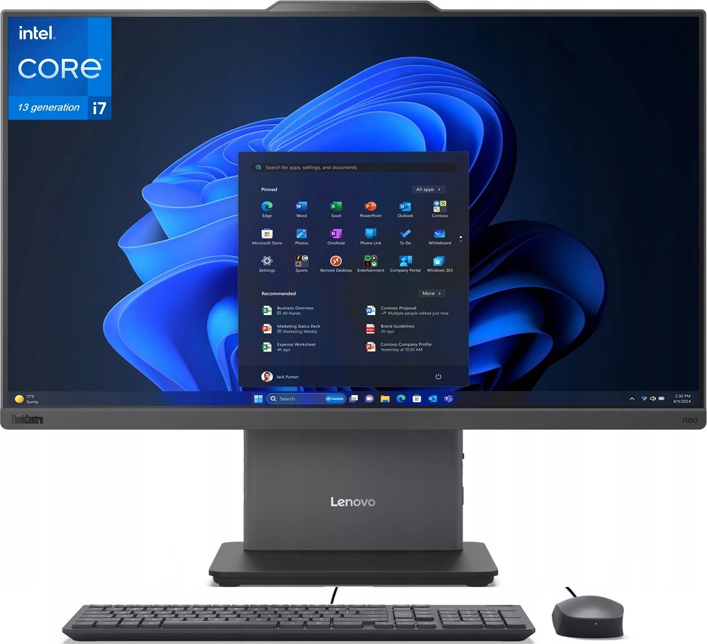 PC Lenovo ThinkCentre Neo 50a All-in-One, Intel® Core™ i7-13620H, 27", i zi PC Lenovo ThinkCentre Neo 50a All-in-One, Intel® Core™ i7-13620H, 27", i zi
