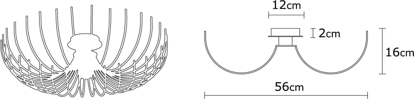 Llambadar Opviq, Aspendos - N-640, ngjyrë e bardhë Llambadar Opviq, Aspendos - N-640, ngjyrë e bardhë