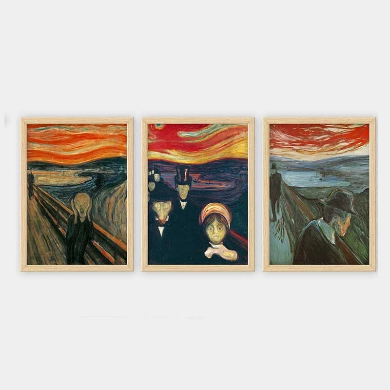 Pikturë dekorative me kornizë (3 copë), Wallity, 3NTC_UN524494_3545