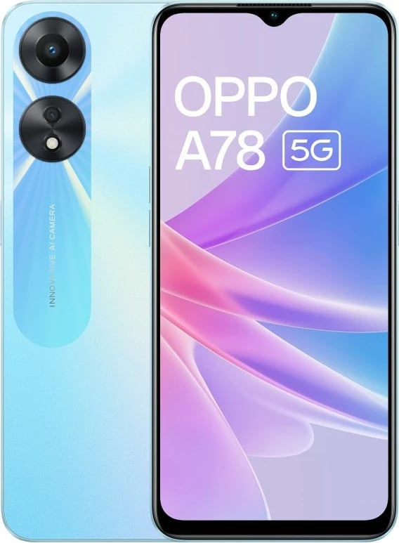 Celular OPPO A78, 6.56", 4+128GB, DS, 5G, i kaltër 