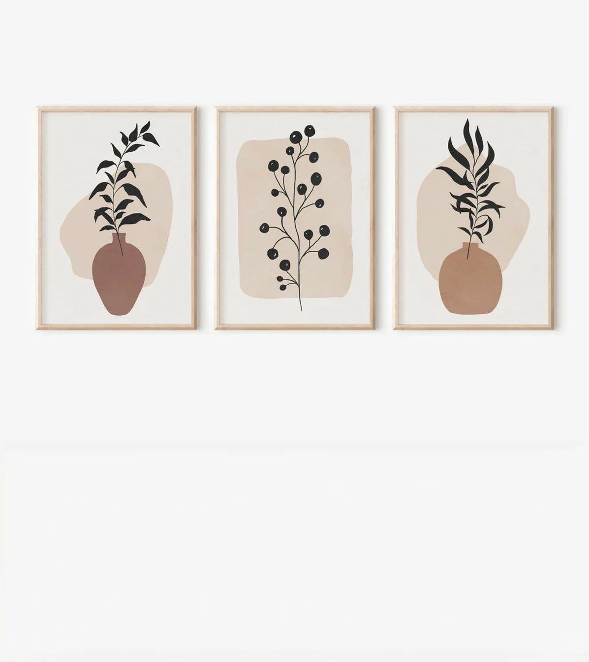 Pikturë dekorative me kornizë (3 copë), Wallity, 3Dartsohoset89