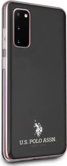 Mbështjellës U.S. Polo Assn. USHCS62TPUBK Shiny për Samsung Galaxy S20, i zi