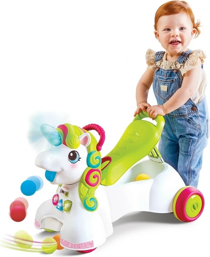 Ride-on, push walker 3-in-1 B-kids 150227018N, shumëngjyrëshe, Unicorn