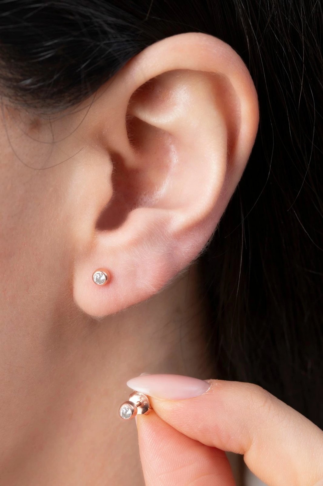 Vathë argjendi, ngjyrë rozë, Elika Silver, ELKMD50598R