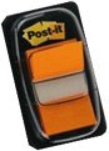 Shirita indeksi ngjitës, 3M Post-it, 680-4, me shpërndarës, portokalli