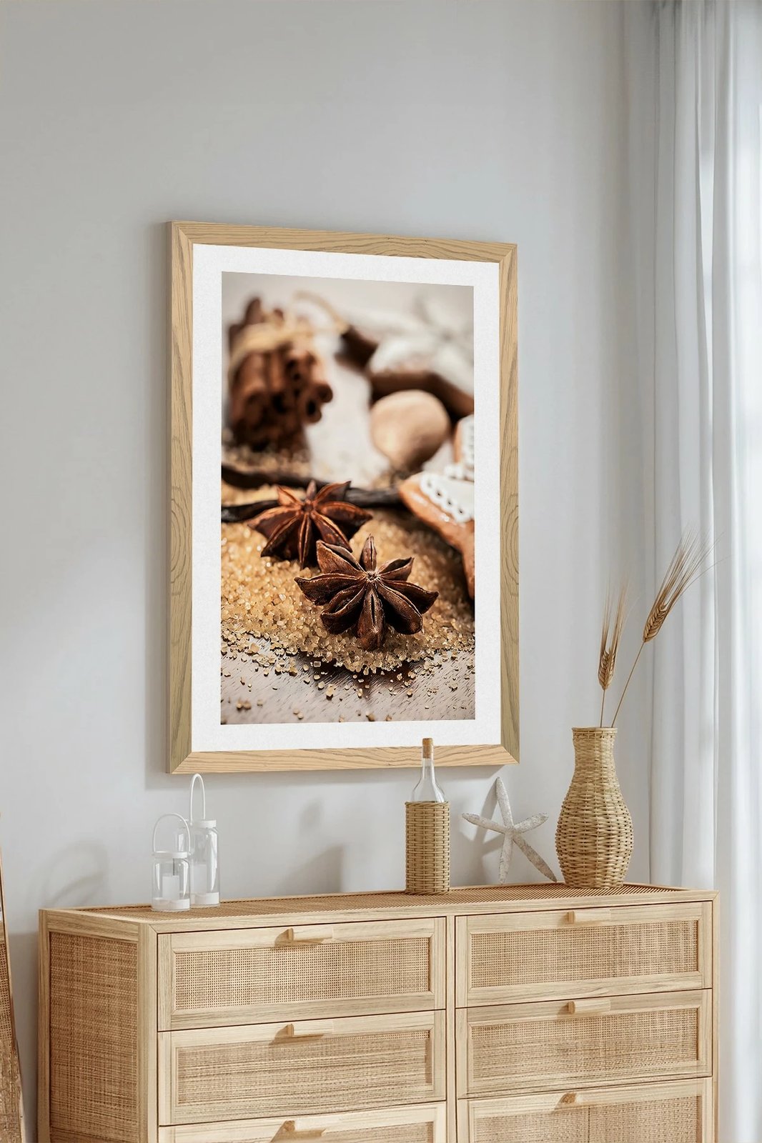 Pikturë dekorative Wallity, shumëngjyrëshe, Tekhammdf26, 33x48cm