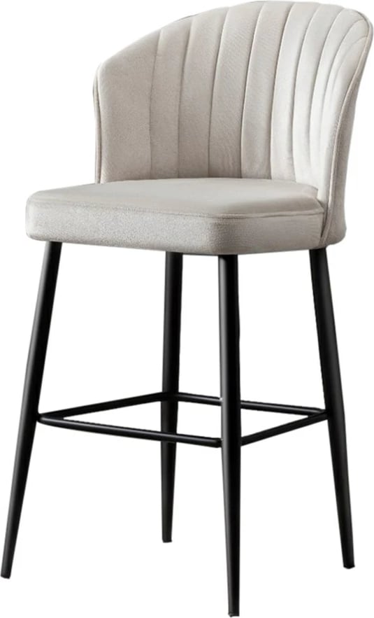 Set karrigesh për bar (4 copë), Hanah Home, Rubi, krem