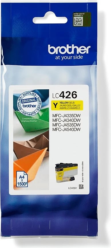 Toner Brother LC426Y, 1500 faqe, Ngjyrë Verdhë
