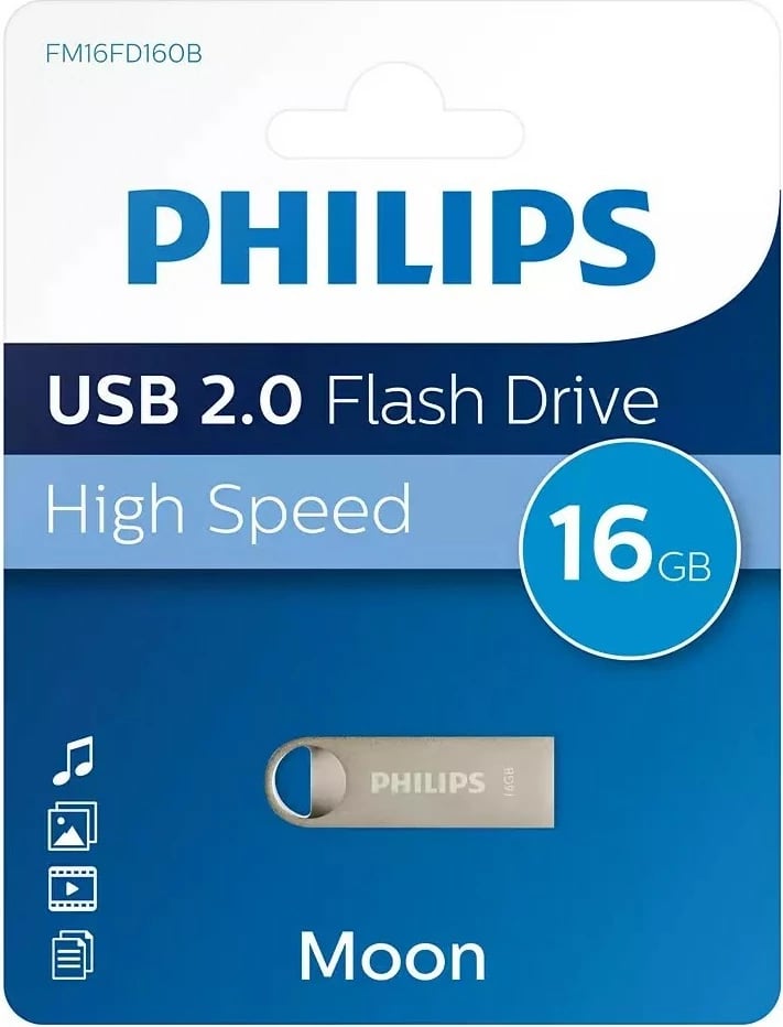 USB stick Philips Moon 16GB, silver