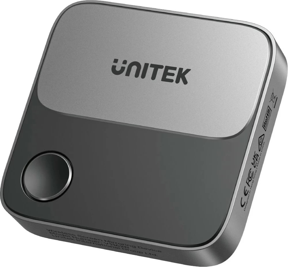 Transmiter HDMI pa kabëll Unitek, 4K 60Hz, ngjyrë zi-gri
