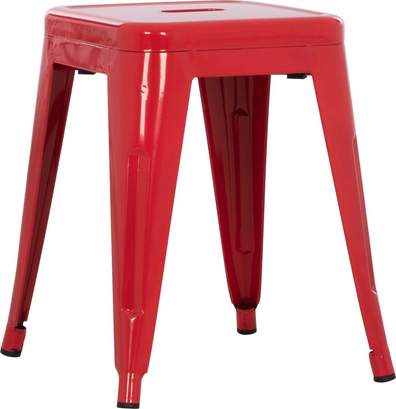 Karrige për bar MELITA FH0096.44 metalike ngjyrë kuqe 39x39x46Hcm.