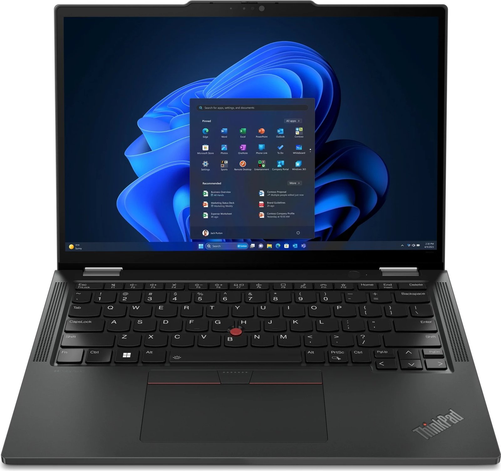 Kompjuter Lenovo ThinkPad X13 2in1 G5, Ultra7 155U, 16GB RAM, 512GB SSD, 13.3 inç, e zezë