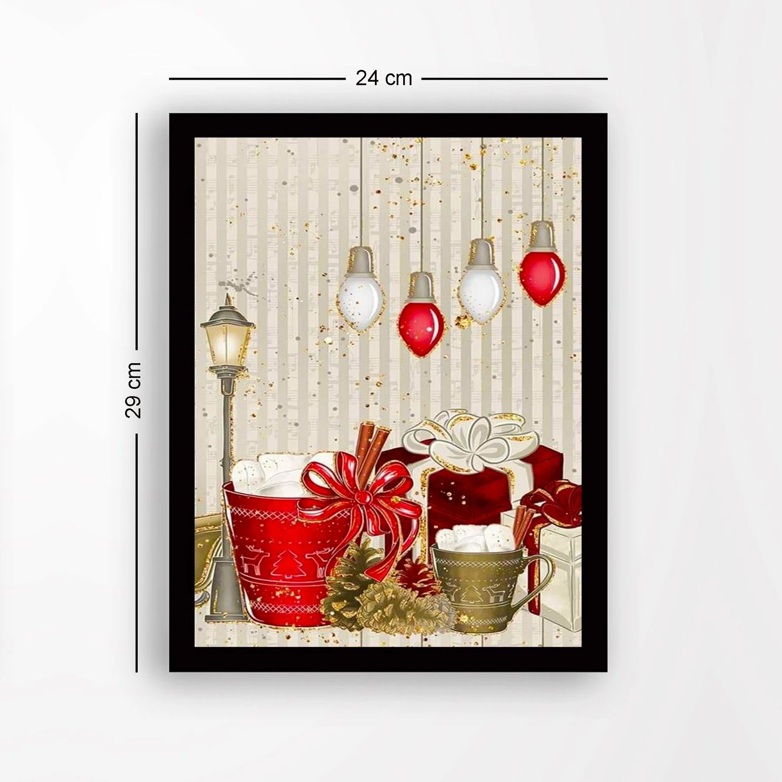 Pikturë dekorative me kornizë, MDF, shumëngjyrëshe, Wallity, SC7436501293239