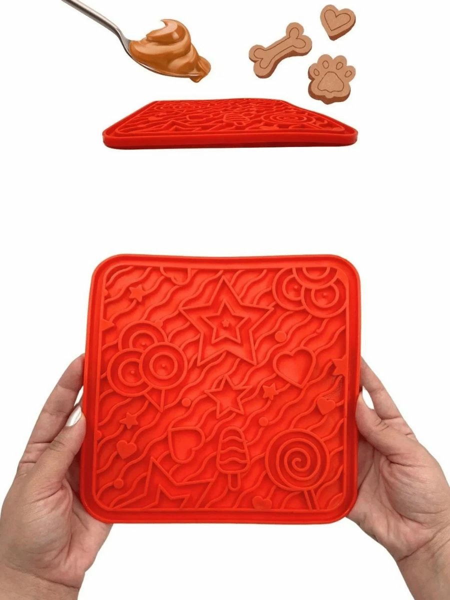 Tapet për lëpirje për kafshë, portokalli, Paws & Whiskers, Havmi 1001, 20x20cm