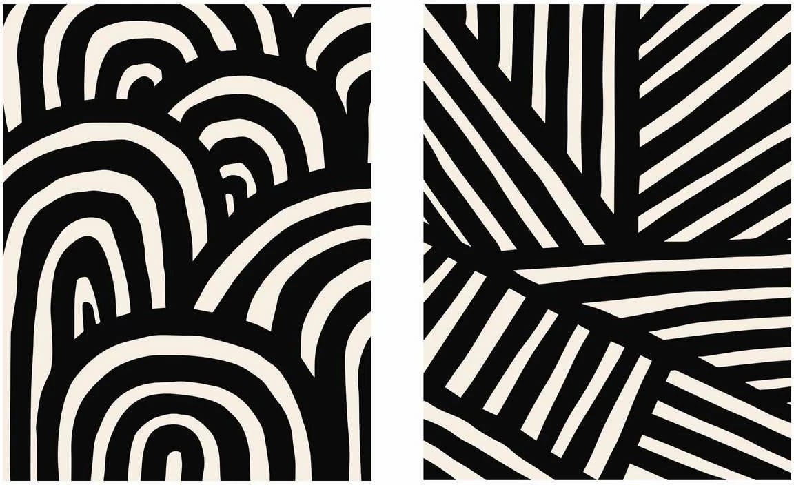 Pikturë dekorative me kornizë MDF (2 copë), Wallity, Mp2-00104, 30x40cm