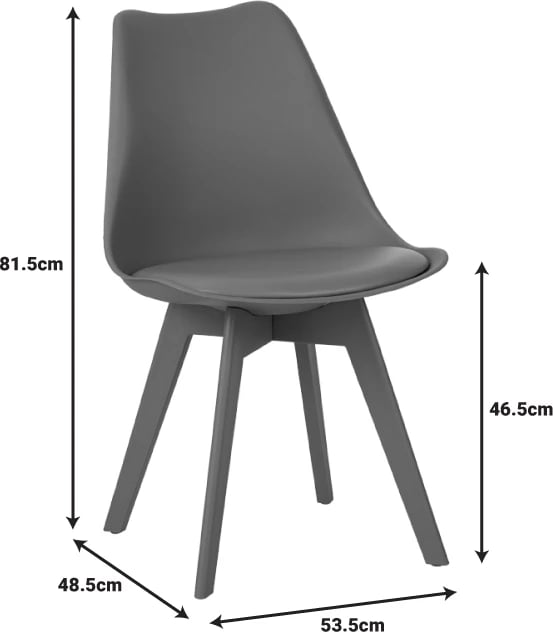 Karrige Gaston PP-PU ngjyrë gjelbër 53.5x48.5x81.5cm