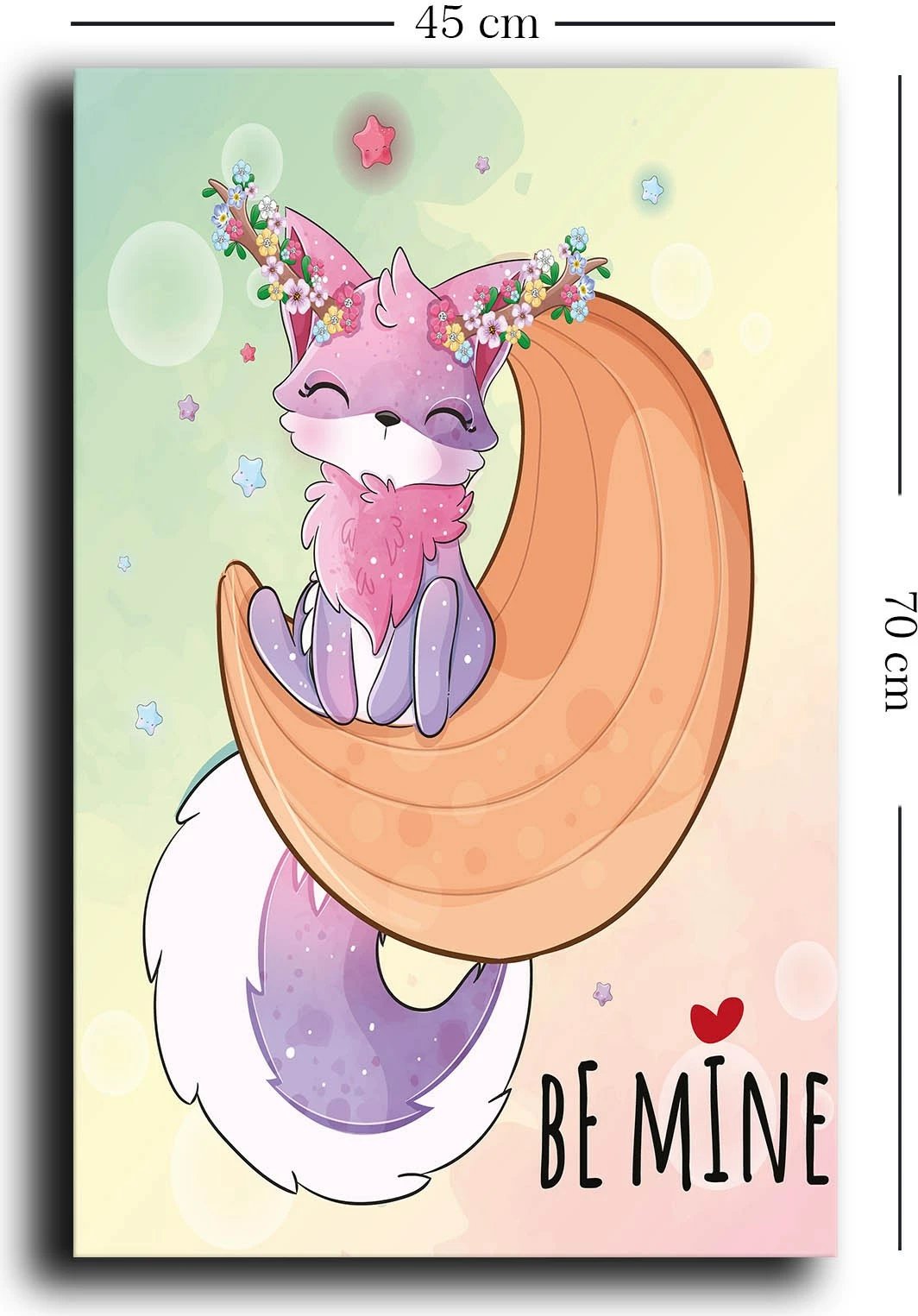 Pikturë dekorative në kanavacë, shumëngjyrëshe, Wallity, 45x70cm