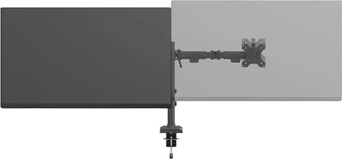 Krah monitori për tavolinë Neomounts DS60-600BL2, për 2 monitorë, Çelik, E zezë
