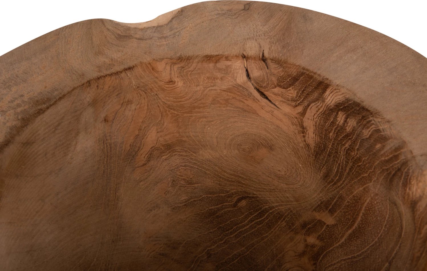 Enë dekorative për tavolinë, dru TEAK, YOKI, Φ19x6.5H cm