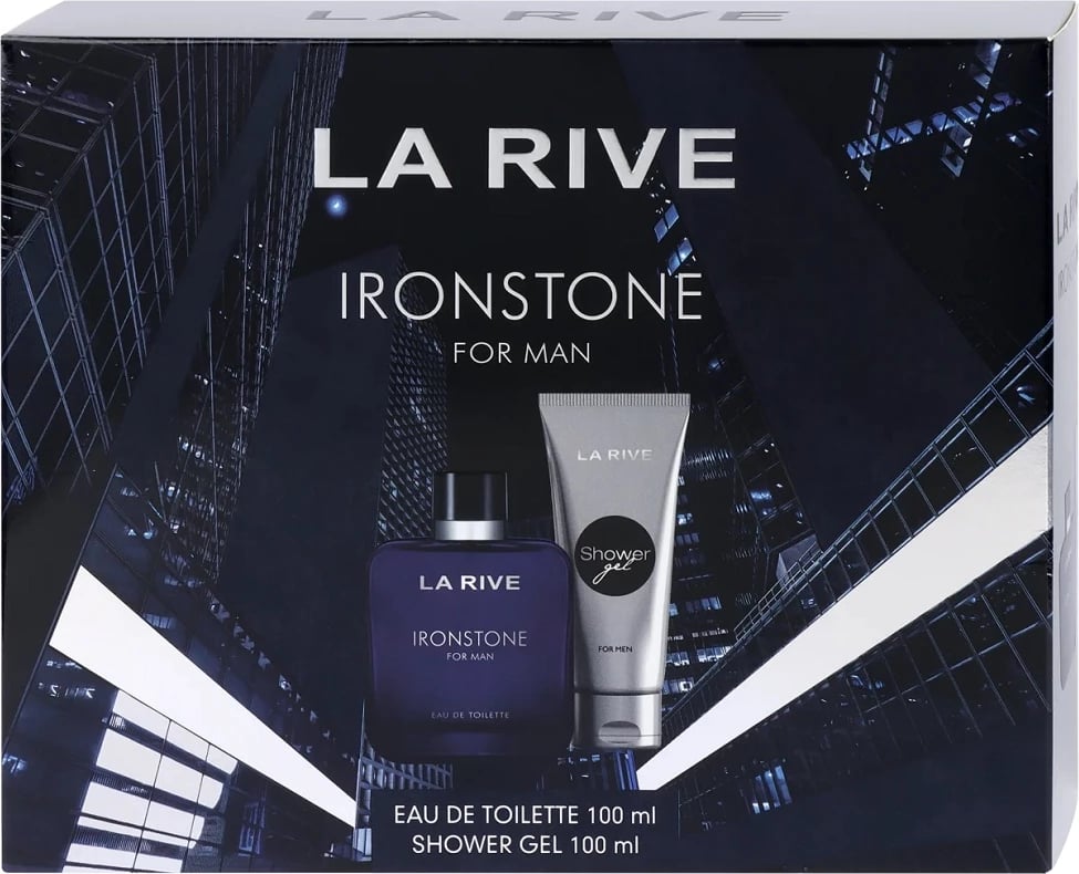Set Eau de Toilette dhe xhel dushi La Rive Ironstone për meshkuj 100ml + 100ml Set Eau de Toilette dhe xhel dushi La Rive Ironstone për meshkuj 100ml + 100ml